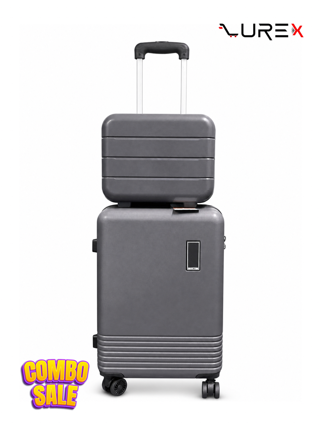 24" Luggage and 13" Beauty Box Combo - Grey