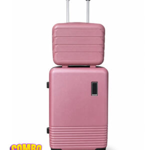 24" Luggage and 13" Beauty Box Combo - Pink