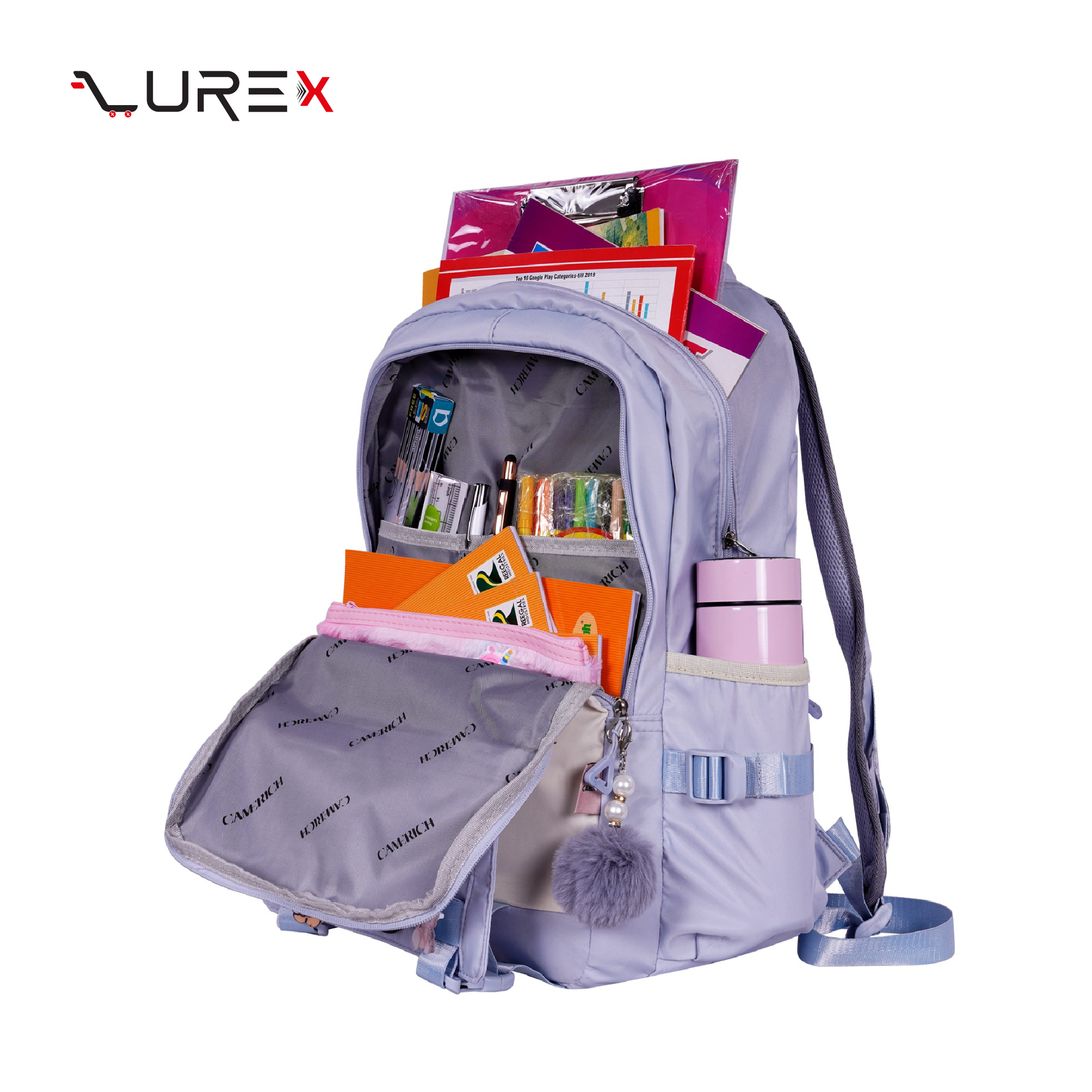Olivia Backpack – Light Purple Colour - Image 4