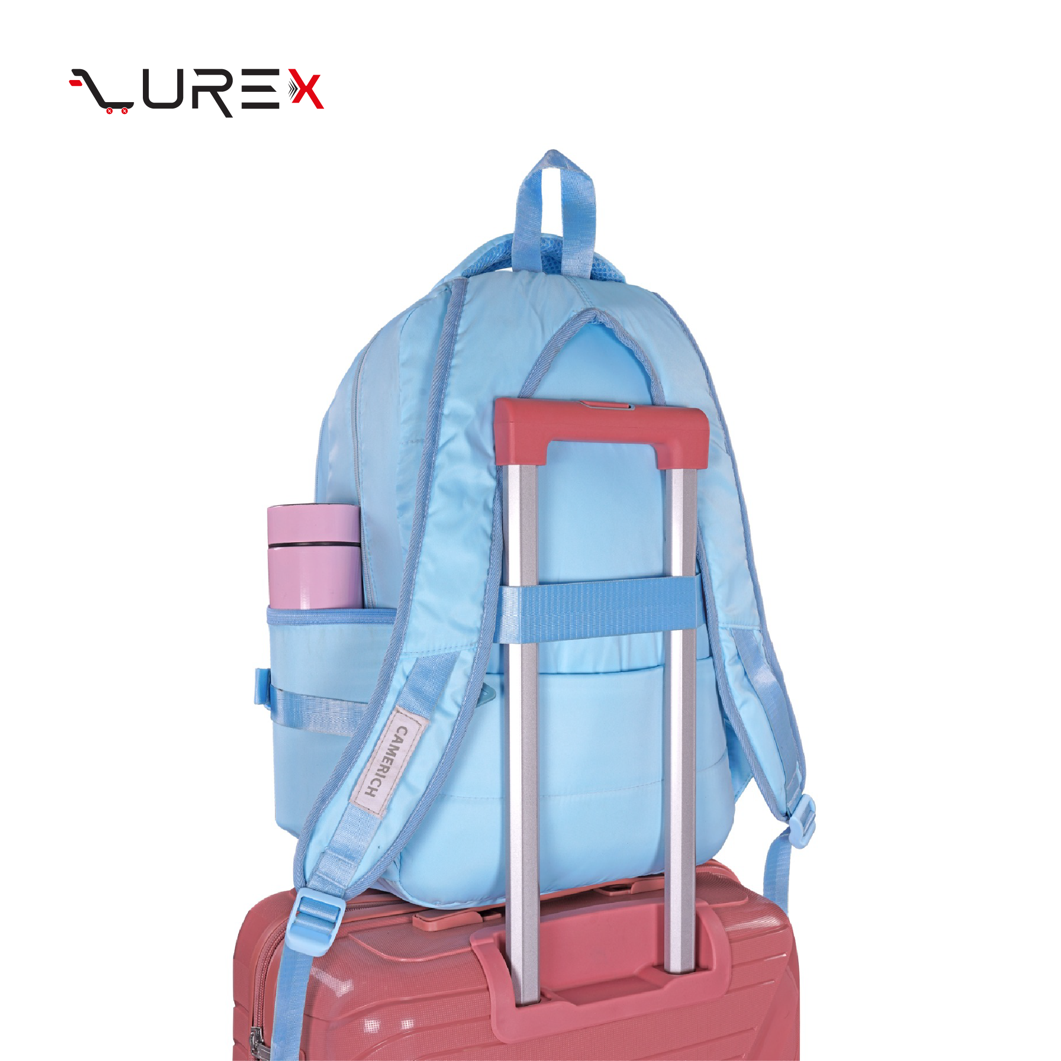 Olivia Backpack – Ocean Blue Colour - Image 3