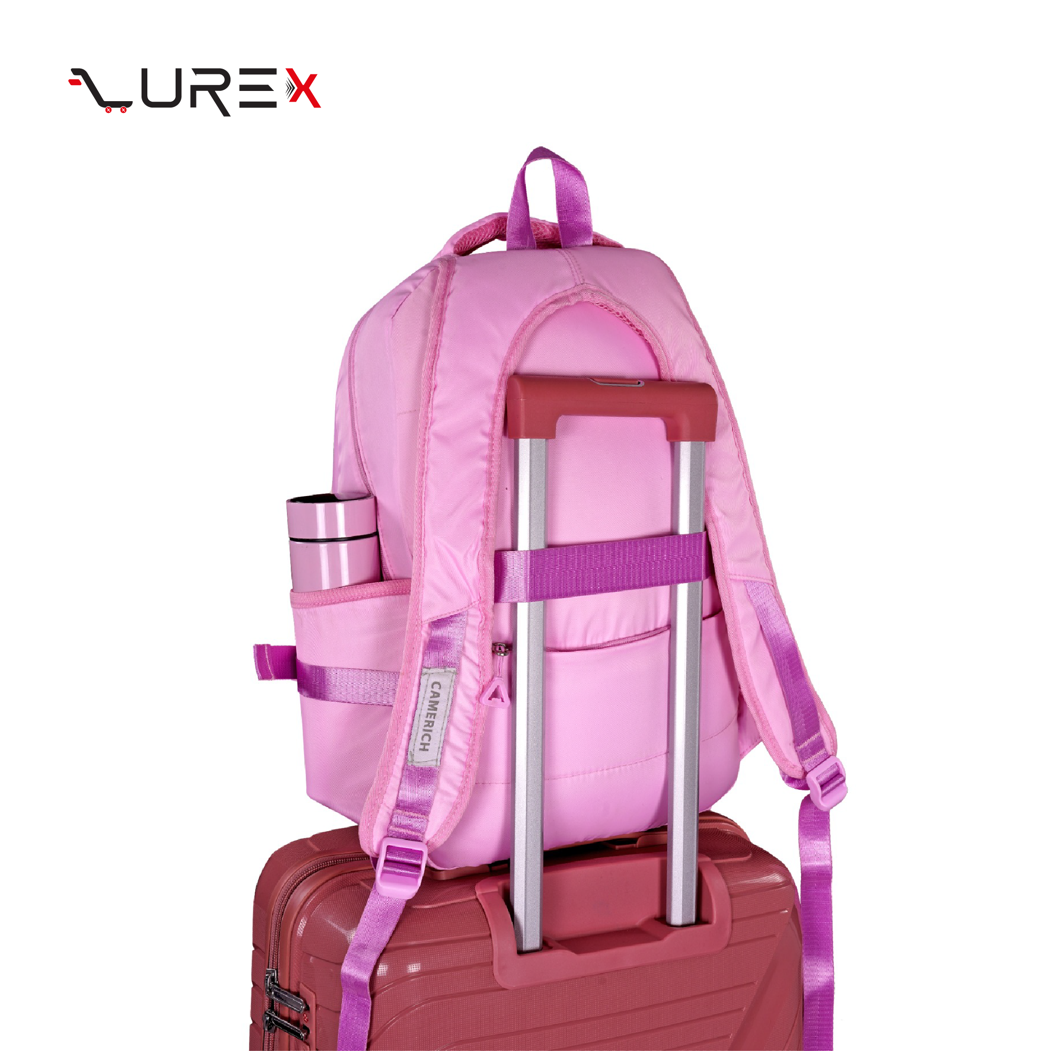 Olivia Backpack – Pink Colour - Image 4