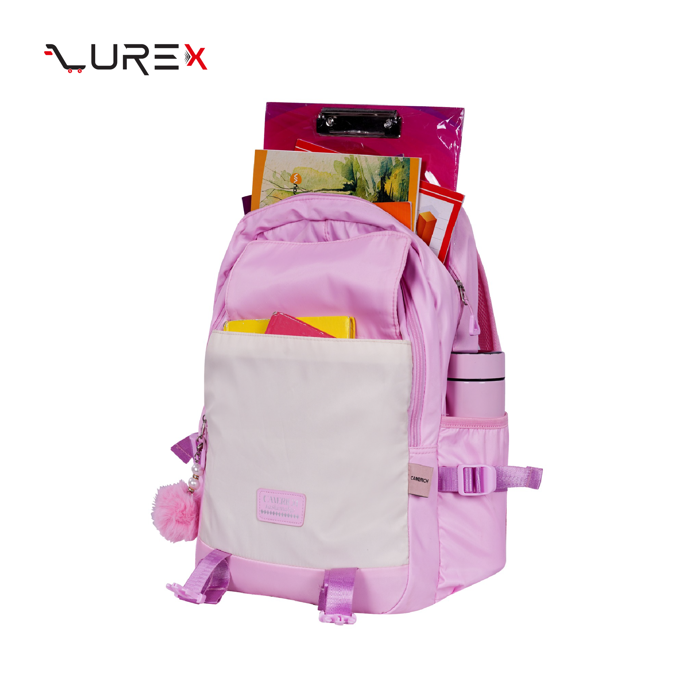 Olivia Backpack – Pink Colour - Image 2